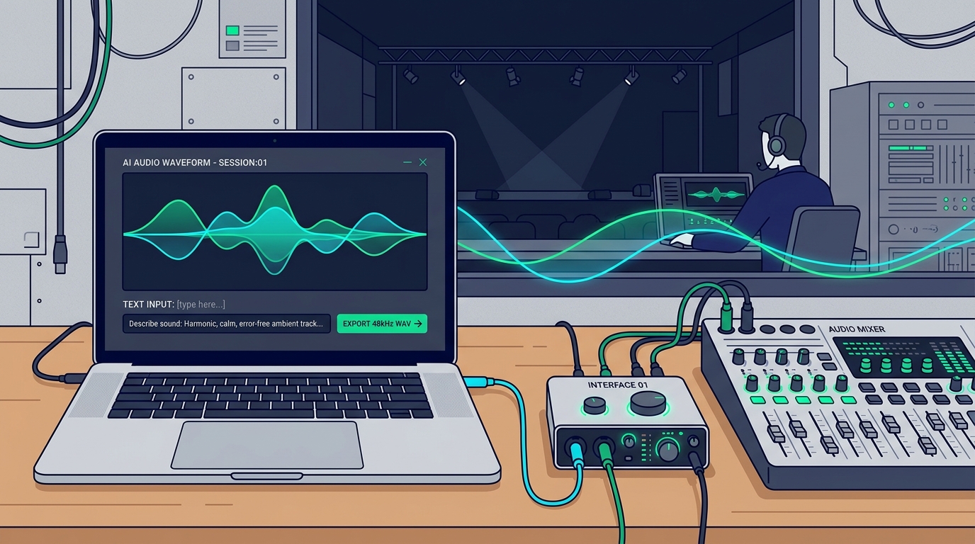 StageNote Studioの波形UIと音響卓が直結した安心運行